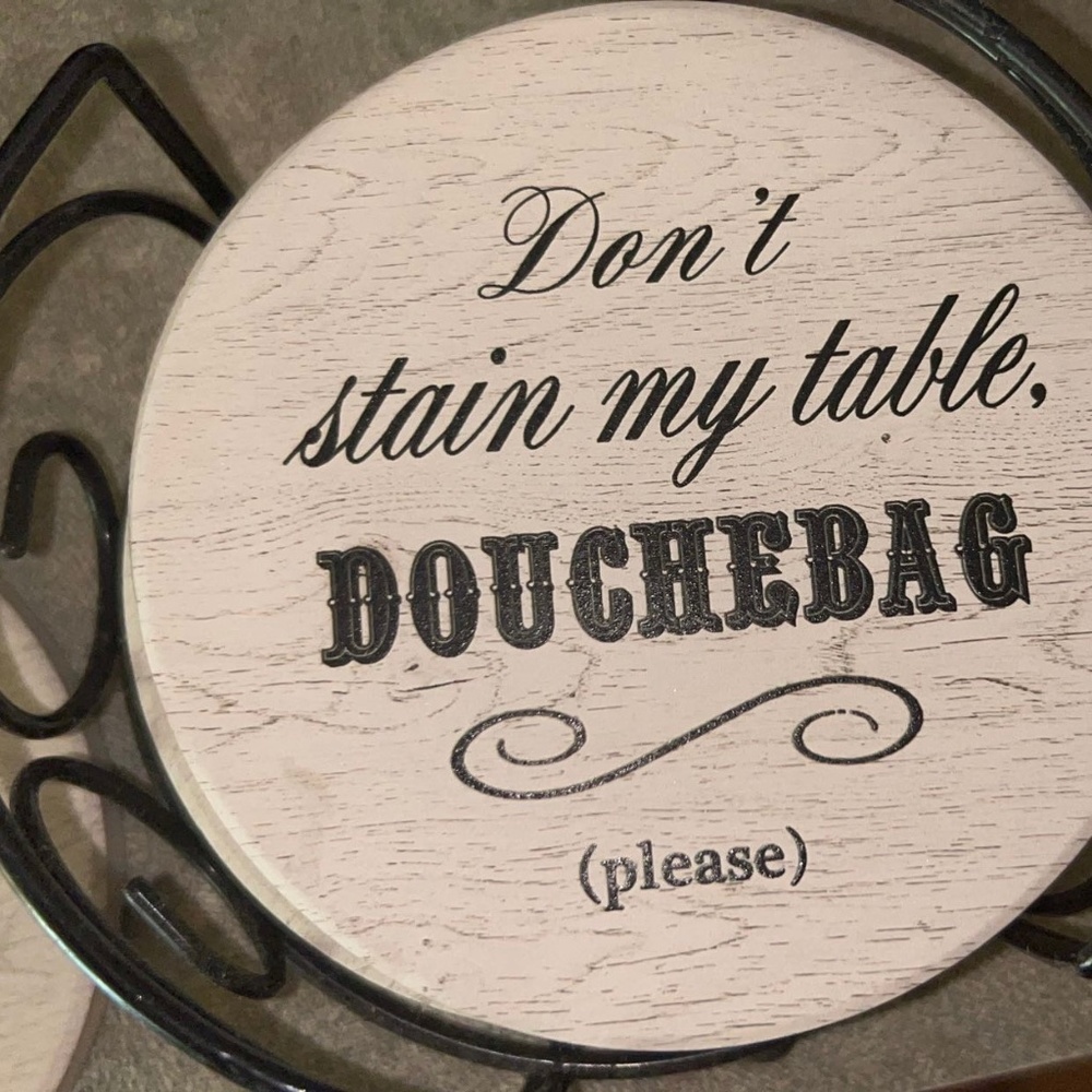 Adult Coasters with Holder